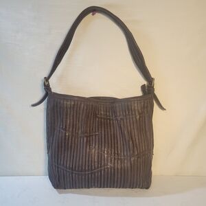 Amsterdam Heritage: Cognac Brown Leather Hobo Style Shoulder Bag